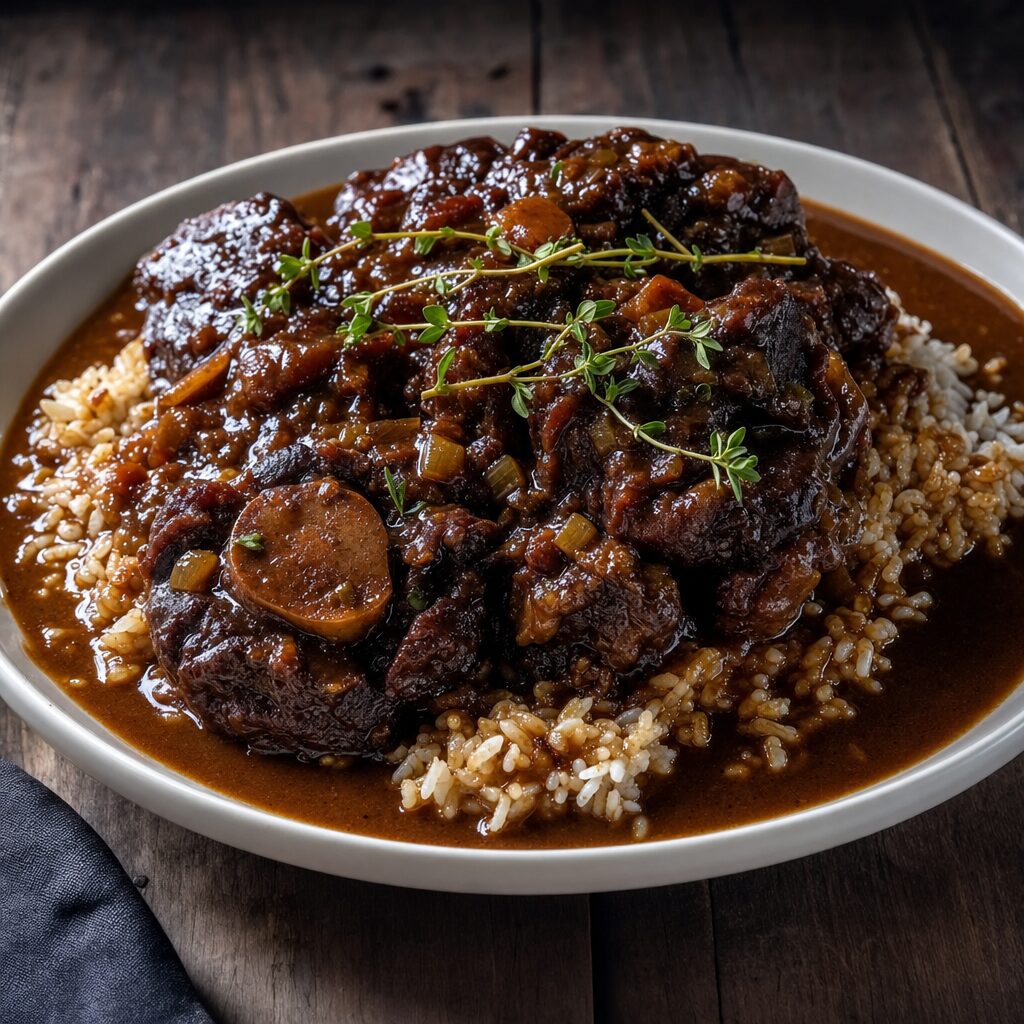 braised oxtail rice