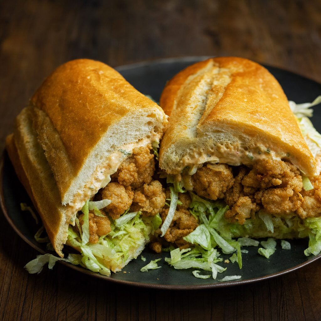 fried oyster po boy